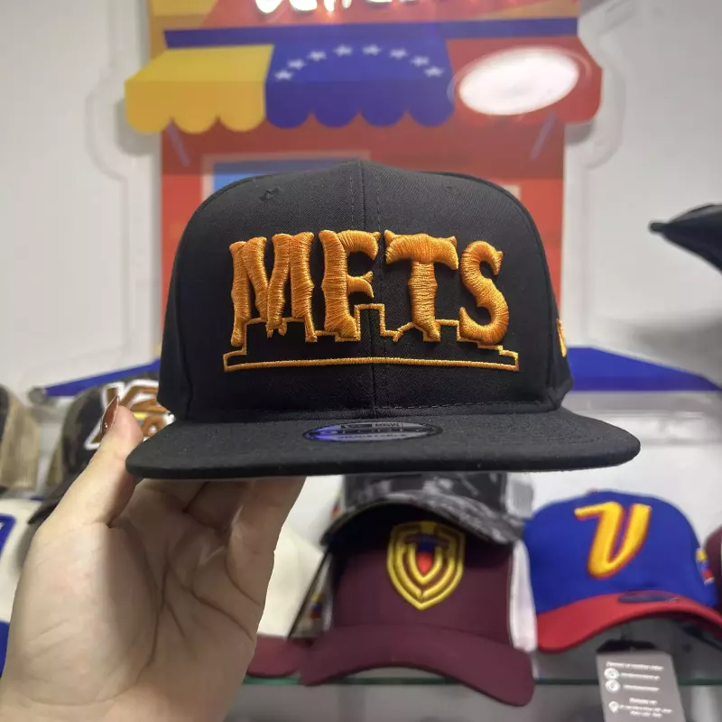 Gorra Mets negra plana