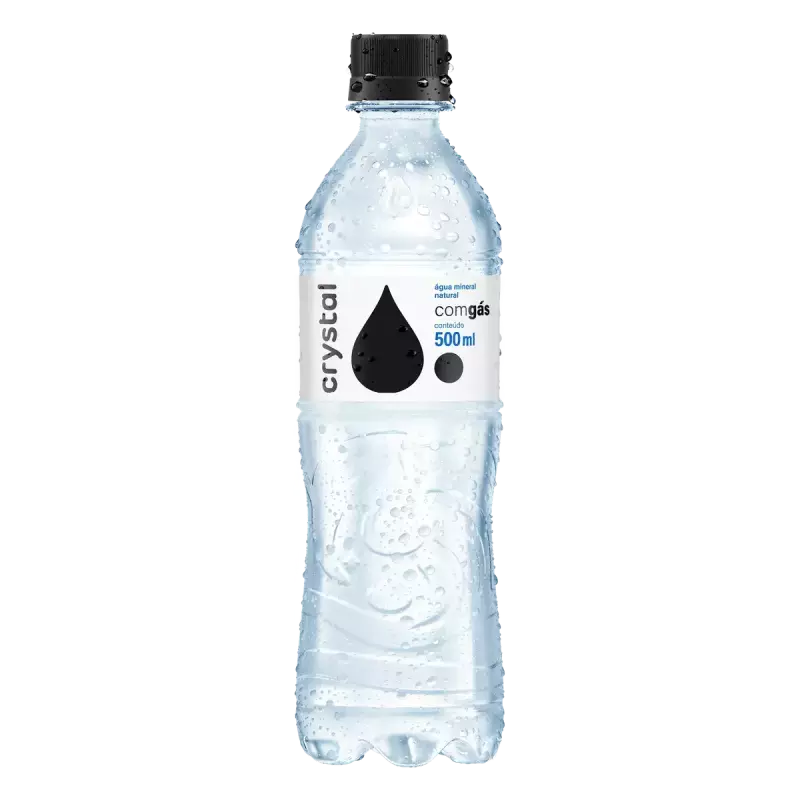 agua crystal  com gás 500ml