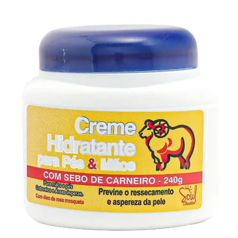 Creme Sebo de carneiro 240g Soul
