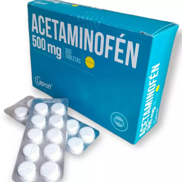 ACETAMINOFEN 500MG 300 TABLETAS
