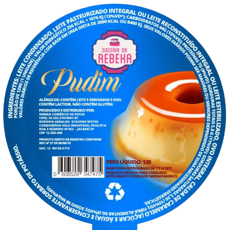 Pudim Rebeka 120g