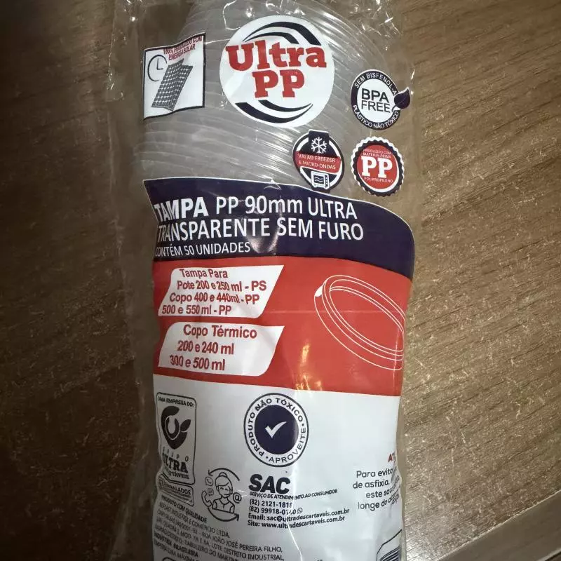 Tampa para copo 200 e 250ml
