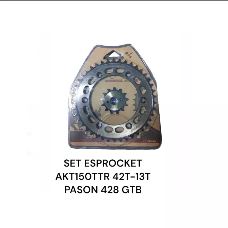 SET SPROCKET AKT150TTR 42T-13T GTB