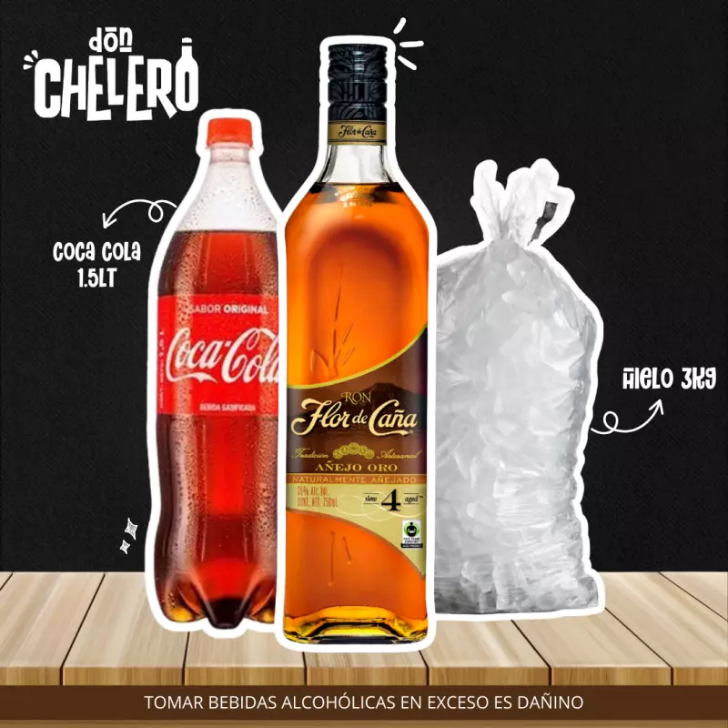 FLOR DE CAÑA 4 AÑOS X 1LT