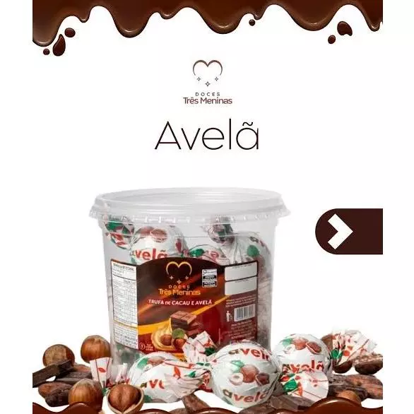 TRUFA DE CACAU E AVELÃ