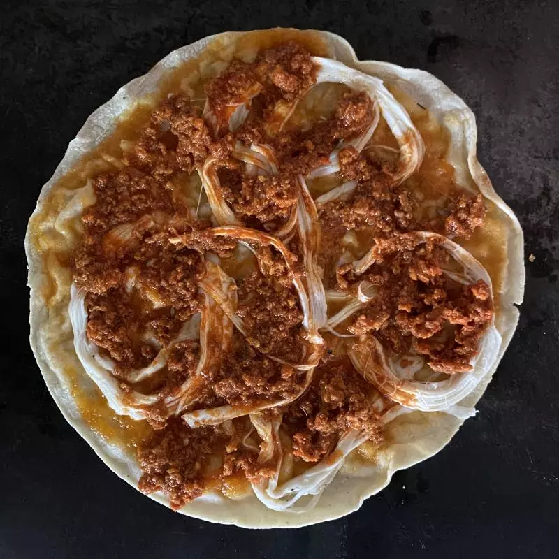 Embarrada de chorizo.