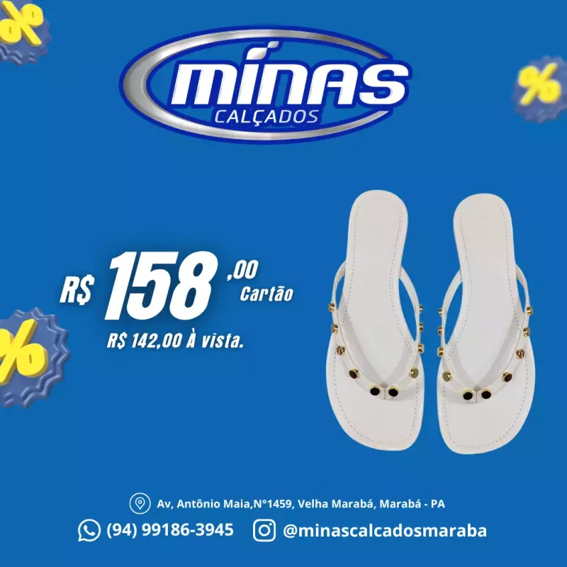 Sandália White RF:46355