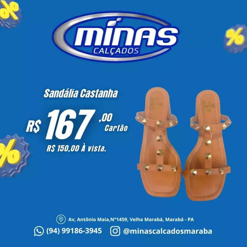 Sandália Castanha RF:52061