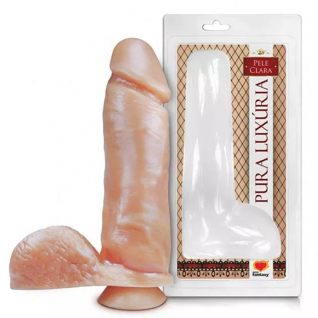 PENIS C/ESCROTO E VENTOSA 17,0 X 4,5CM