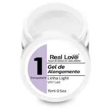 Gel Real Love 1 Clear  Pote 15g