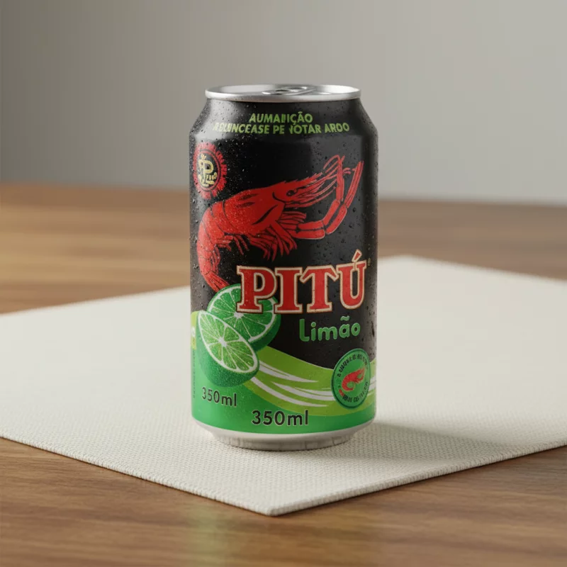 CACHAÇA PITU LIMAO 350 ML