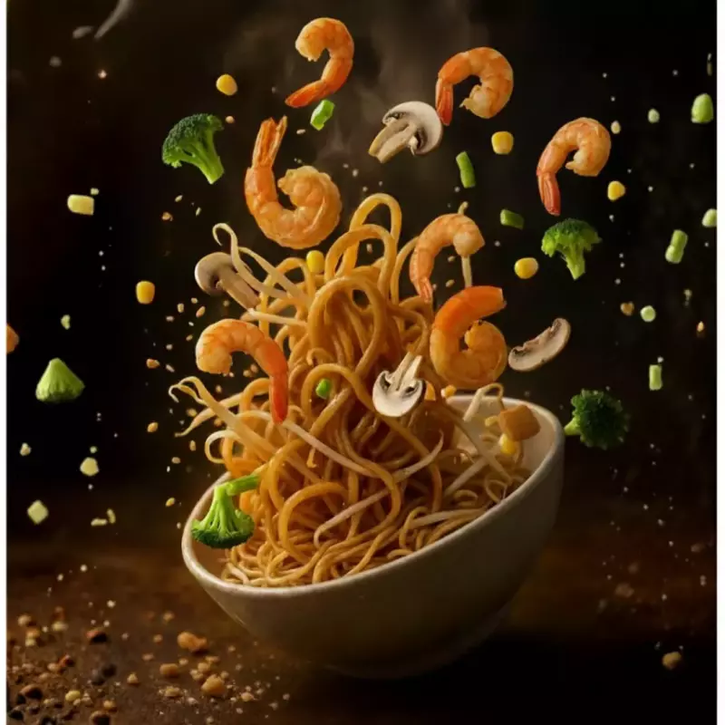 Chow Mein de Camarones