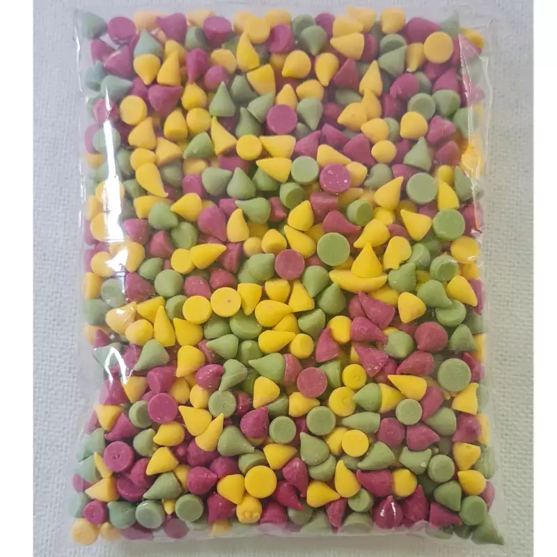 CHIPS DE CHOCOLATE DE COLORES