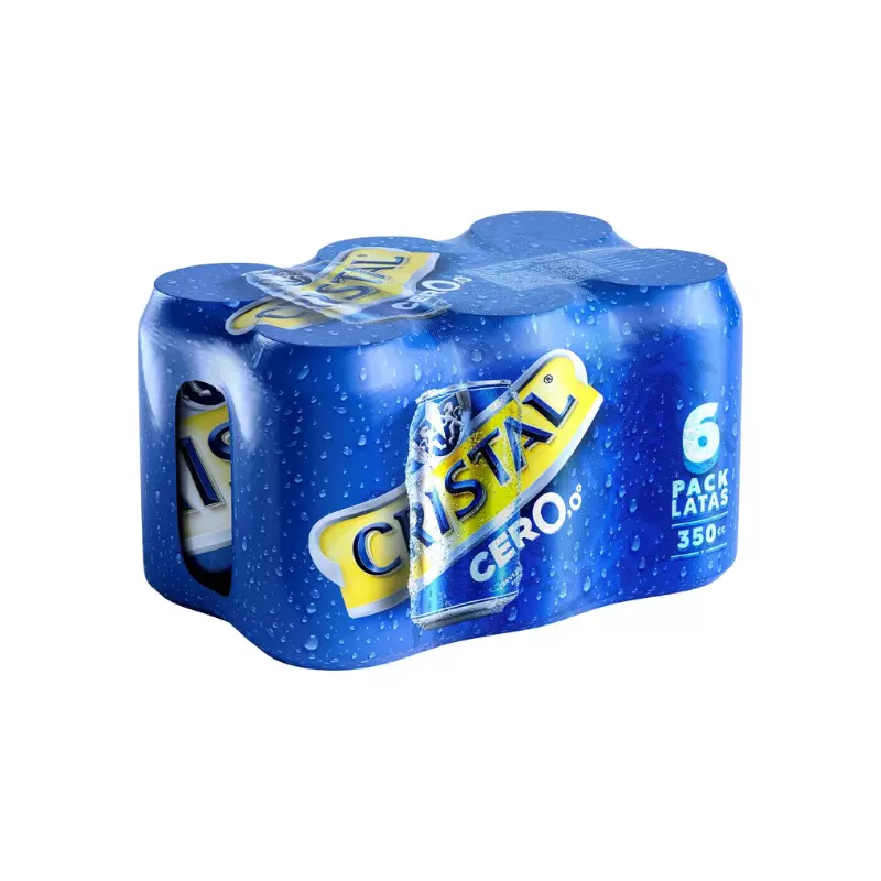 Pack Cerveza Cristal Cero Lata 6X350