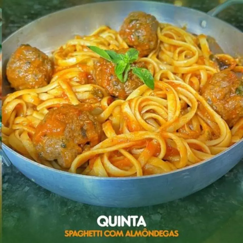 (Quinta feira) Spaghetti /Almôndegas