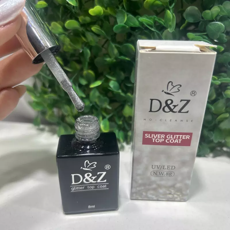 Top Coat D&Z Silver Glitter