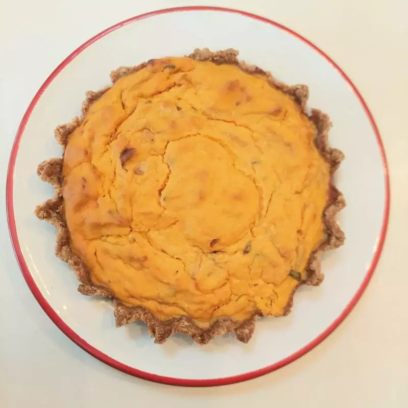 Tarta de zapallo y cebolla caramel