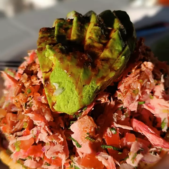 Tostada Ahumada de Marlin