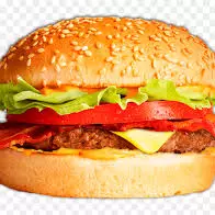 🍔Hamburguesa de res (Sin papas)