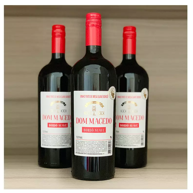 VINHO DOM MACEDO SUAVE 1L UN
