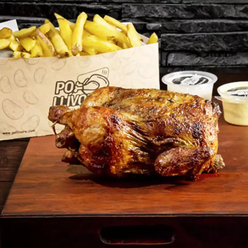 Pollo + papas + cremas