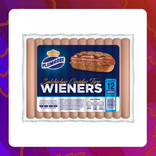 Unidad Plumrose Wieners Larga 360g
