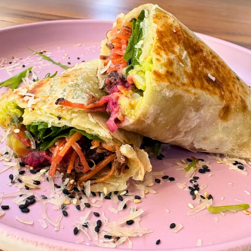 Wrap Cogumelos - Vegano