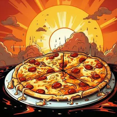 Pizza média - 6 Fatias