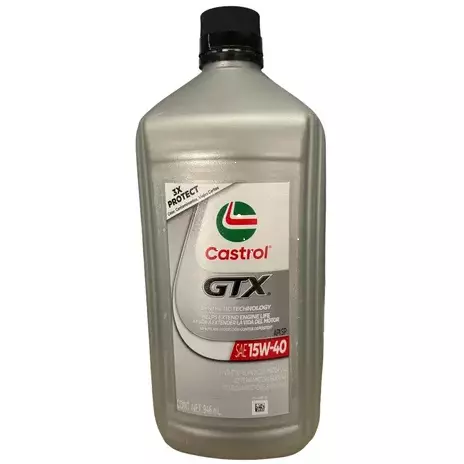 Castrol GTX SAE 15w-40 de 946 ml.