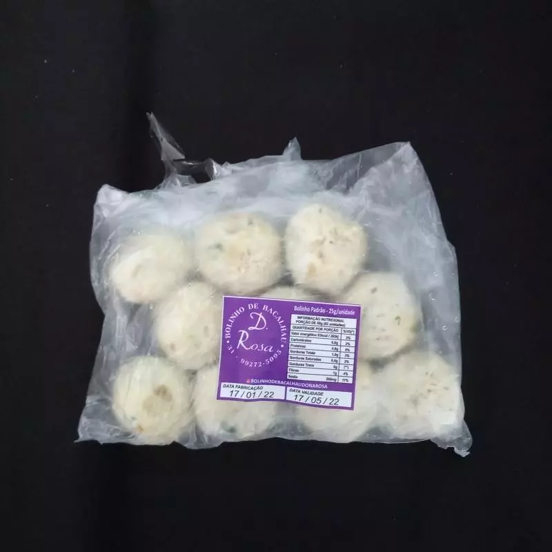 Bolinho de Bacalhau Artesanal 15uni