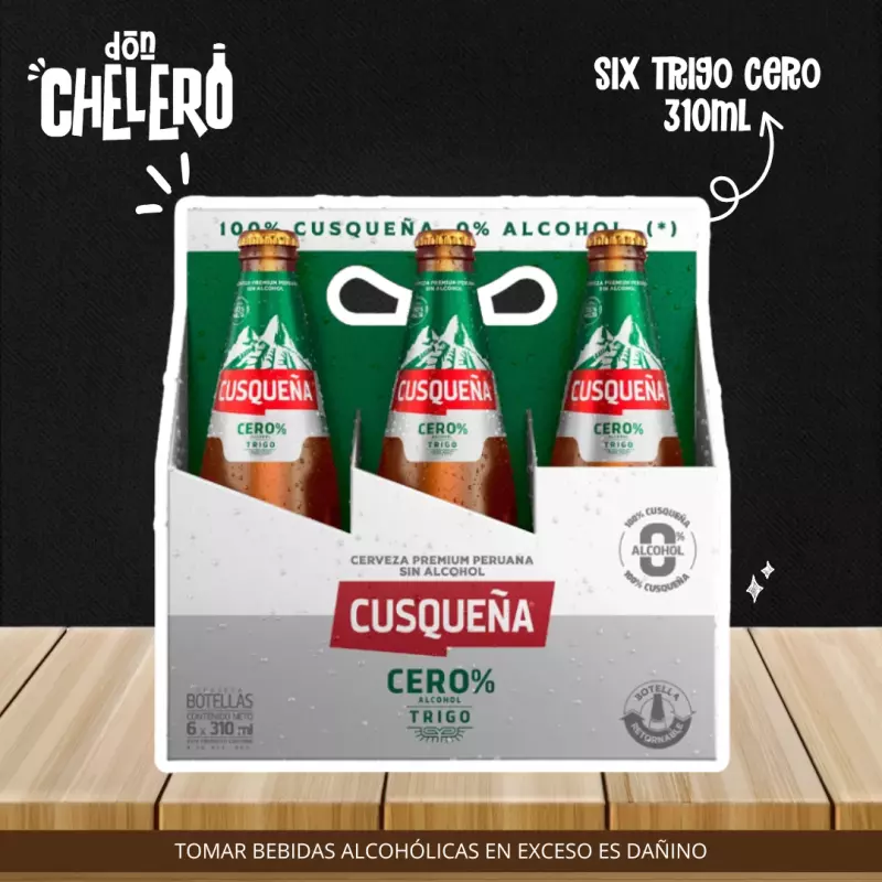 CUSQUEÑA TRIGO 0 ALCOHOL310X 6 BOT.
