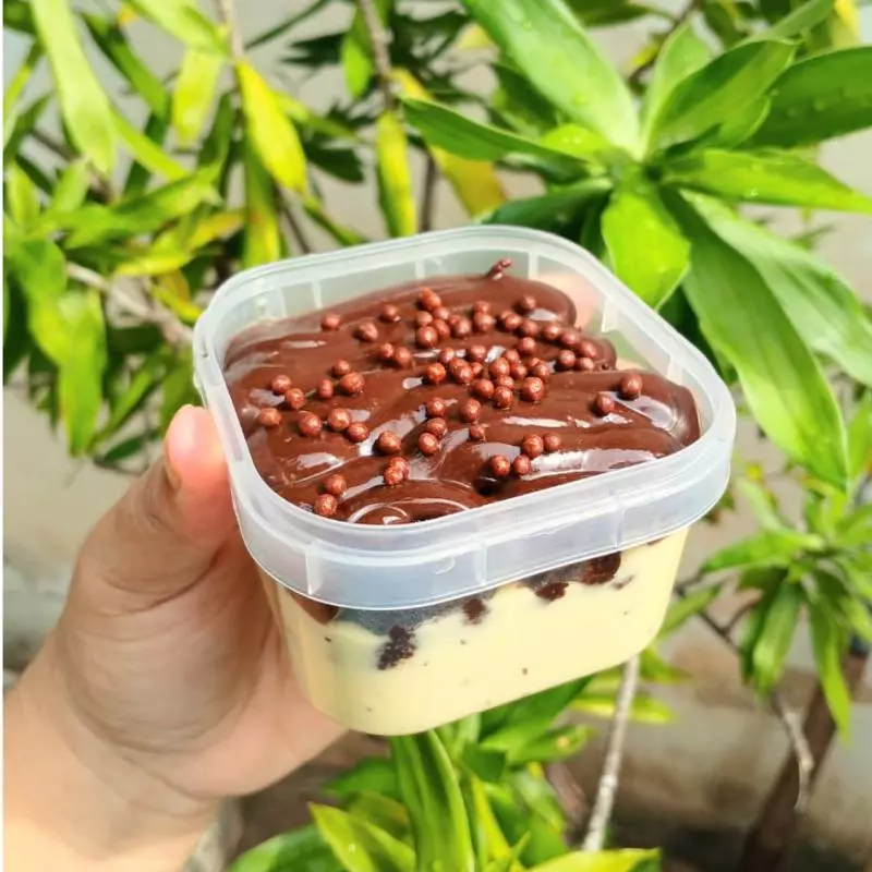 Brownie no pote- dois amores