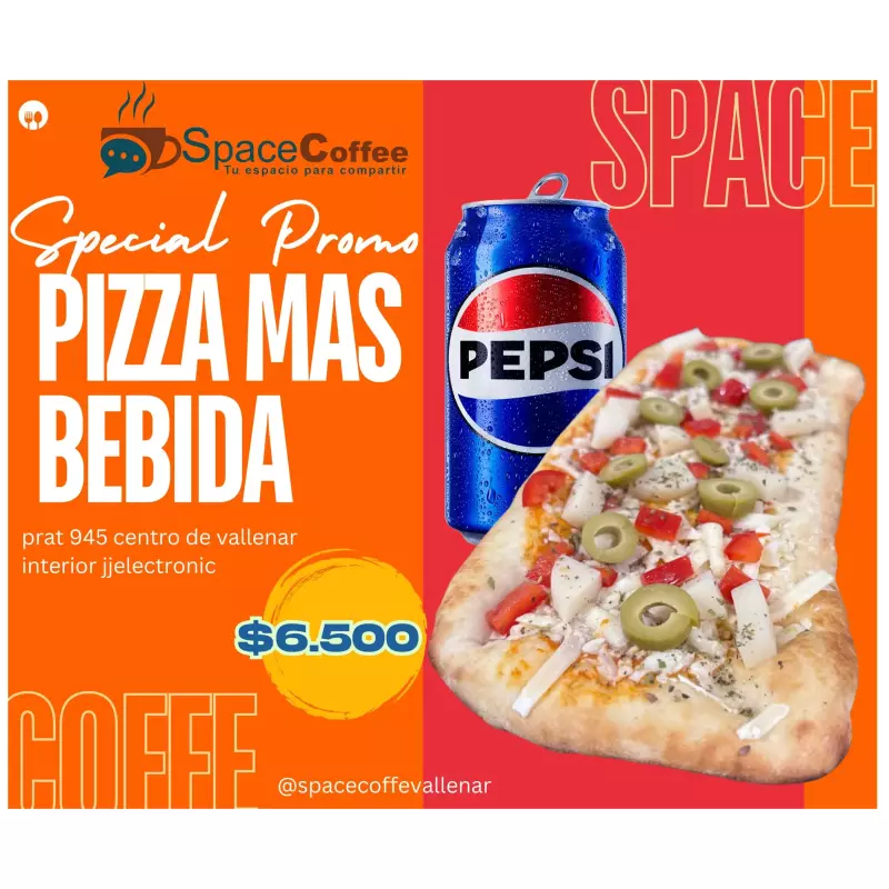 pizza mas bebida 350cc lata