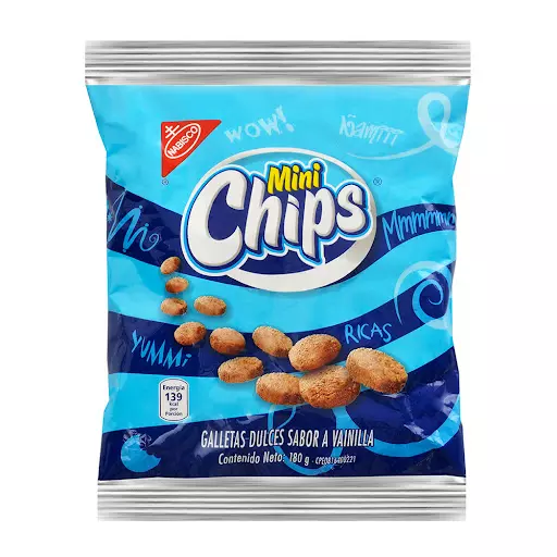 Galletas Mini chips de vainilla 180g