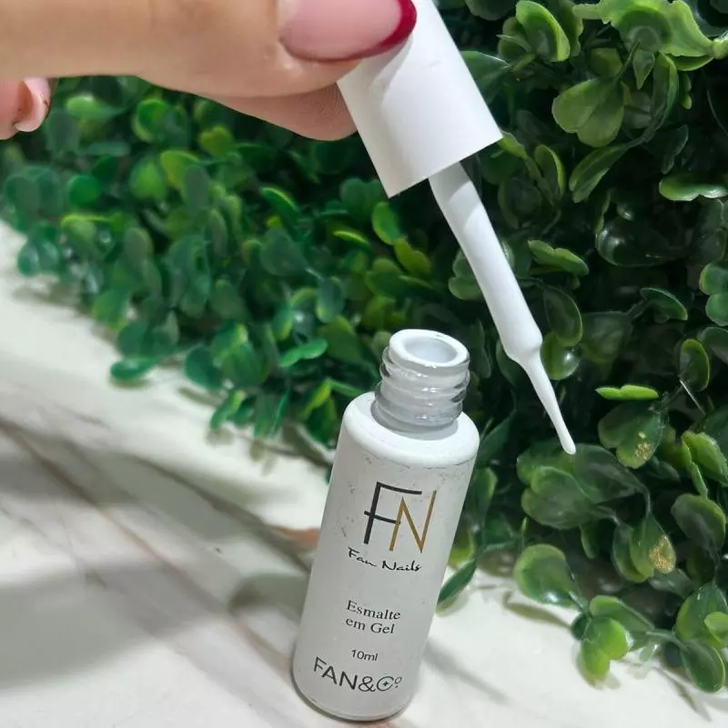 Esm.Fan Nails Branco Ponta Fina