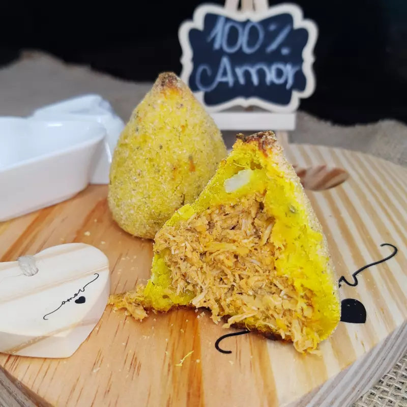 Coxinha de batata doce e frango 300g