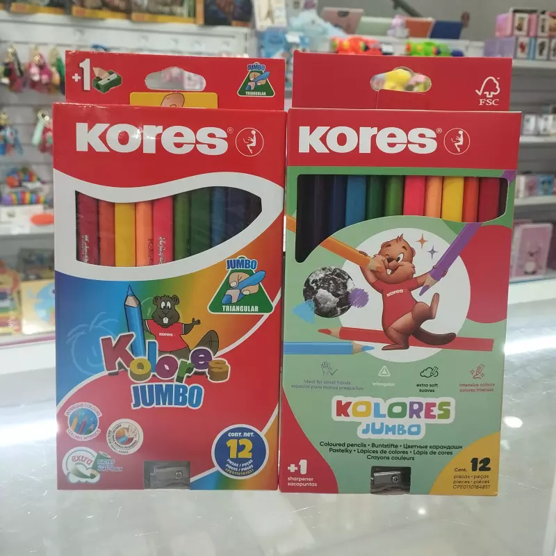 Lápices de colores jumbo kores
