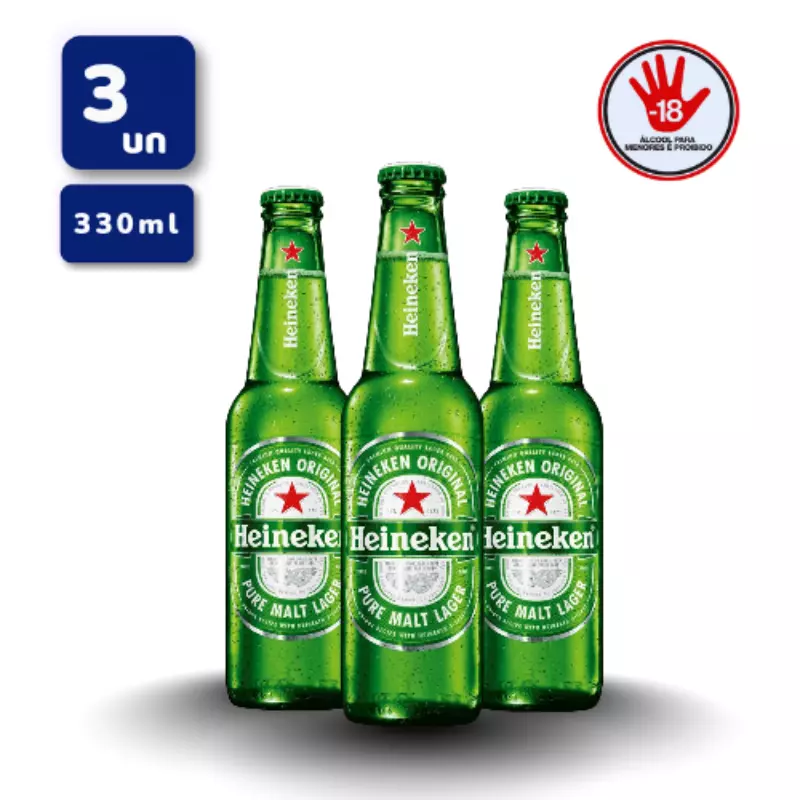 3 Long Neck Heineken