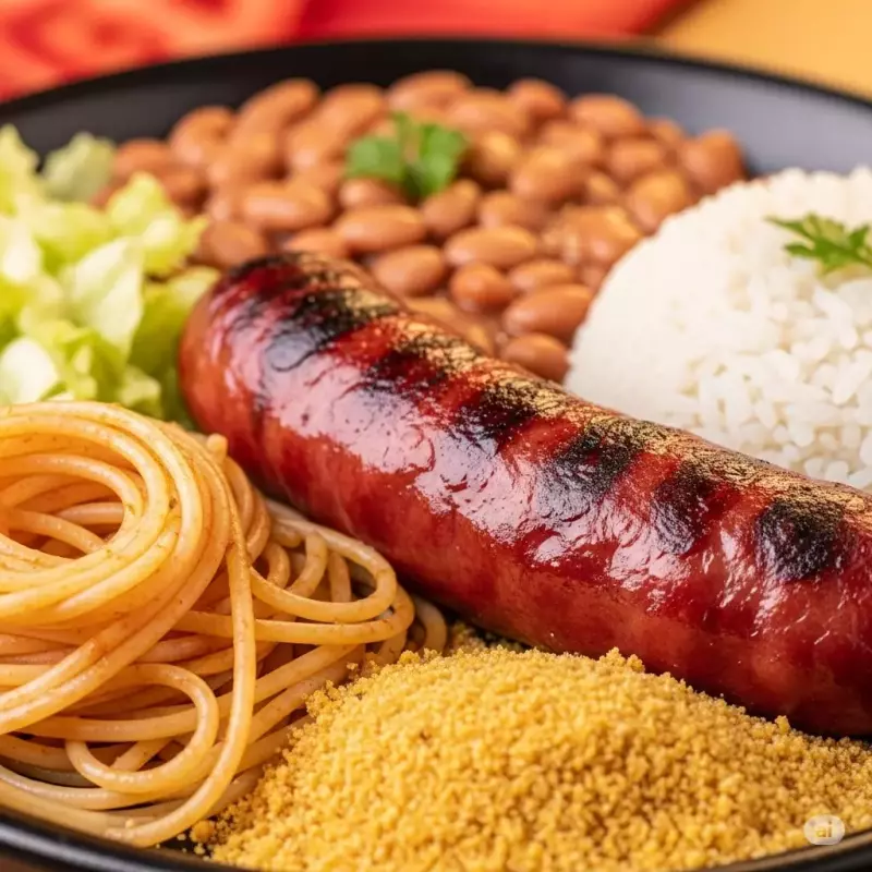 Linguiça toscana assada