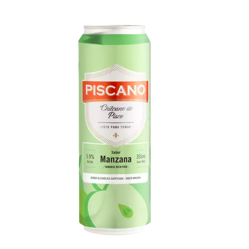 PISCANO LATA MANZANA 355 ML