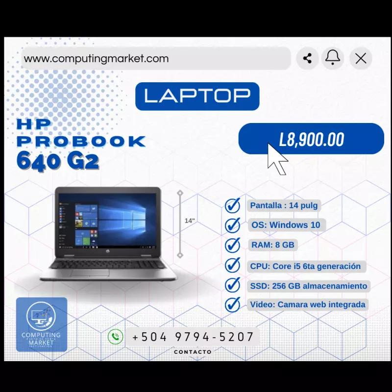 Laptop HP Probook 640 G2