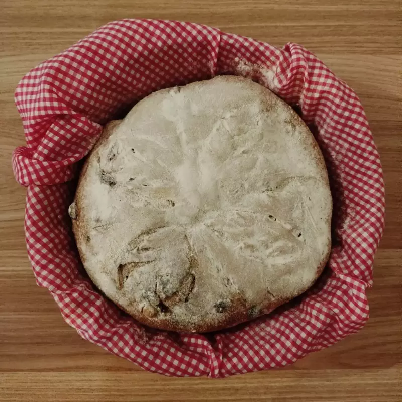 Pan masa madre arándano frutos secos