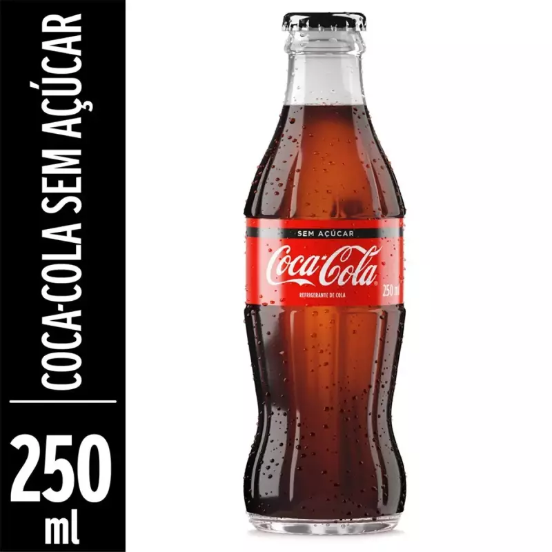COCA COLA ZERO VIDRO 250 ML