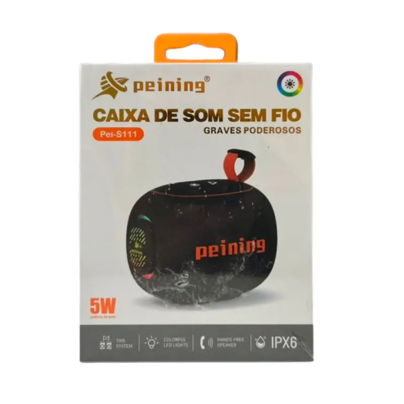 CAIXA DE SOM PEINING IPX6 PEI-S111