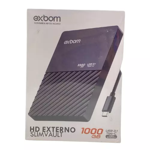 HD EXTERNO PORTATIL 1000GB 1TB EXBOM