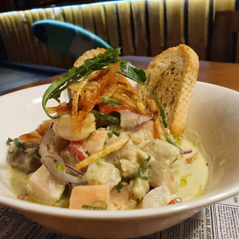 Ceviche Salmón Camaron