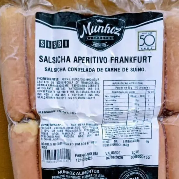 SALSICHA APERTIVIVO FRANKFURT 360g