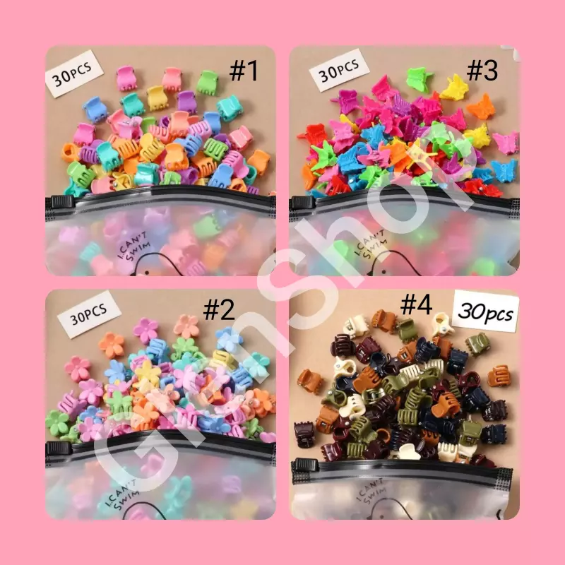 Set 30 minipinzas de cabello