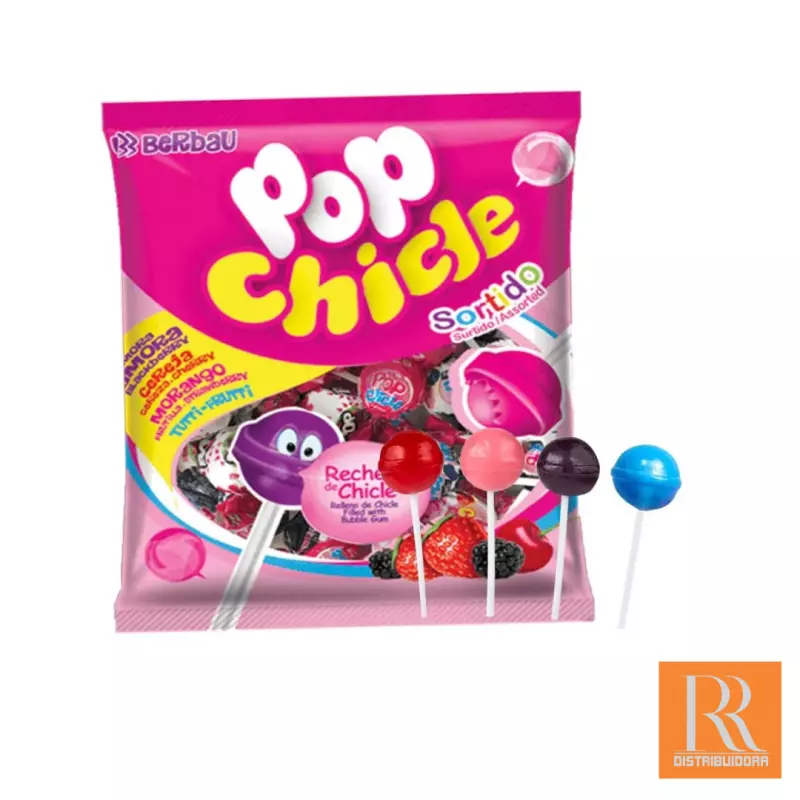 Pirulito Berbau Pop Chicle Sortido