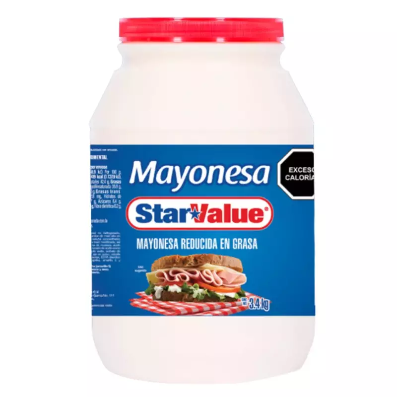 BOTE MAYONESA REDUCIDA STAR 3.4KG